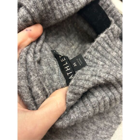 ATHLETA Transit Colorblock Merino Wool Turtleneck Sweater, Sz Medium, MP $129 - Picture 8 of 10
